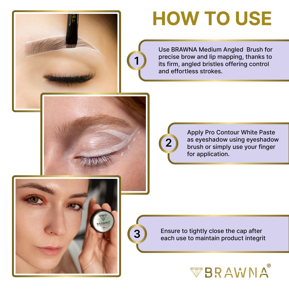 brawna pro contour brow paste how to use