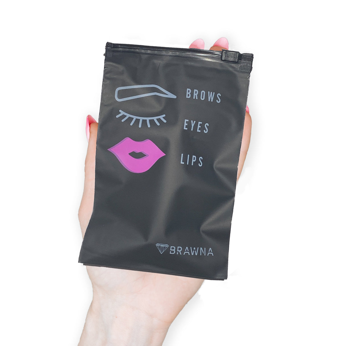 Brawna - 50 Pck Black Microblading and PMU Aftercare - Size Bags 4x6 in