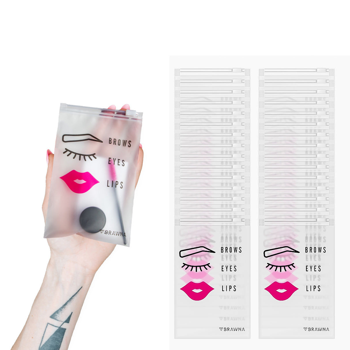 PMU and Microblading Aftercare Bags - Size 4x6 in