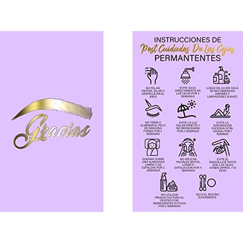 PMU Aftercare Instruction Cards - Size 3.5x2