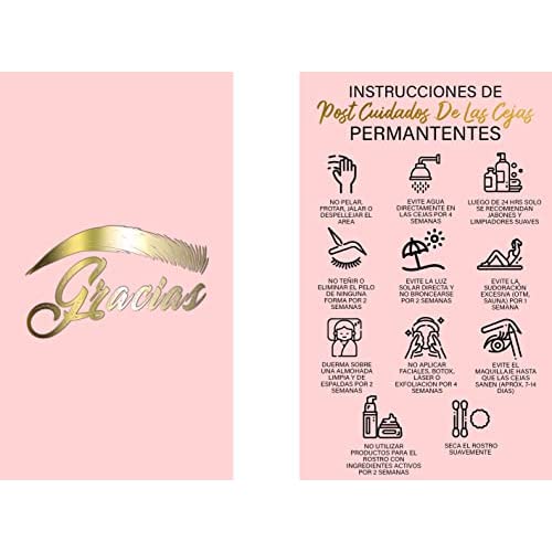 PMU Aftercare Instruction Cards - Size 3.5x2