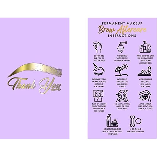 PMU Aftercare Instruction Cards - Size 3.5x2