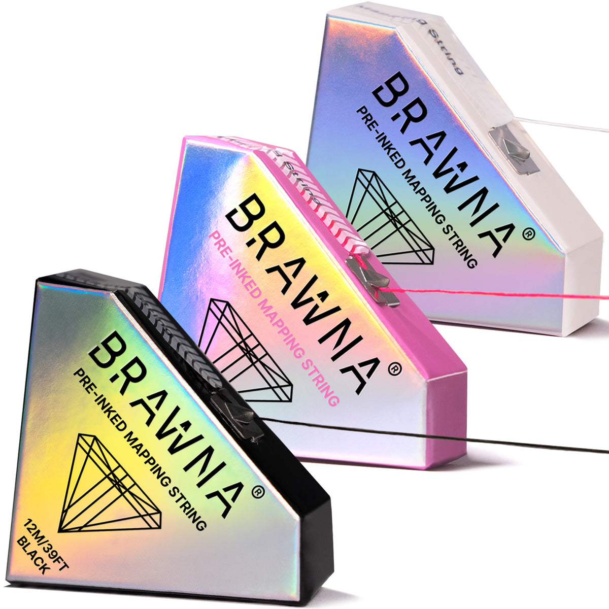 Pre Inked Mapping String 3 Pck - Microblading Supplies | BrawnaBeauty