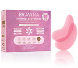 BRAWNA Under Eye Patches for Dark Circles and Puffiness – Hydrogel Eye Masks with Collagen, Peptides & Kojic Acid – Rose Under Eye Patches for Fine Lines, Eye Bags & Brightening – 6 Pairs
