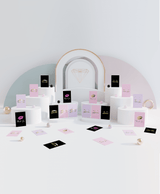 Brawna - 50 PMU After Care Instruction Cards with 50 Pck Black Brows Eyes Bags