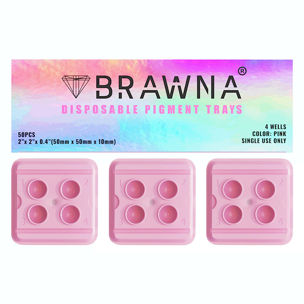 Brawna-pink disposable pmu tattoo tray