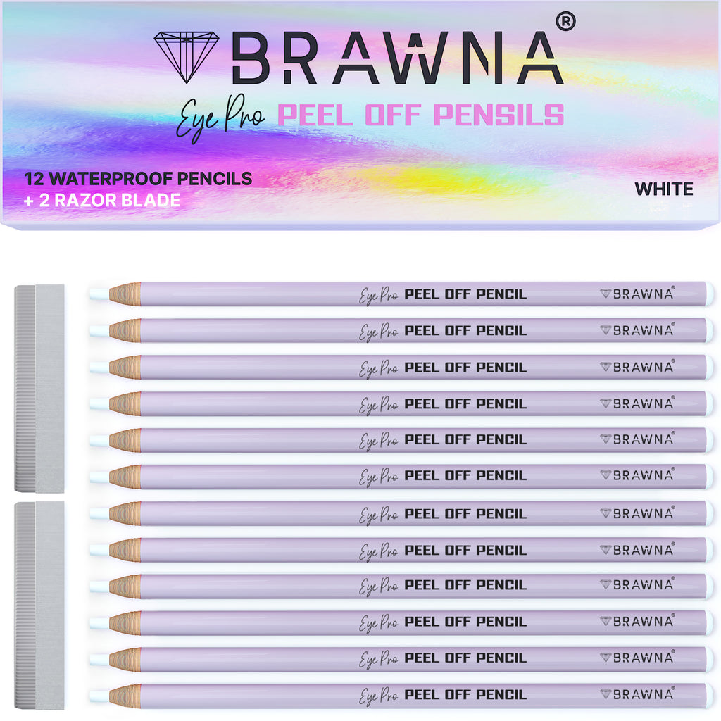 Brawna1 2 white mapping penclis for brows and lips_pmu supplies