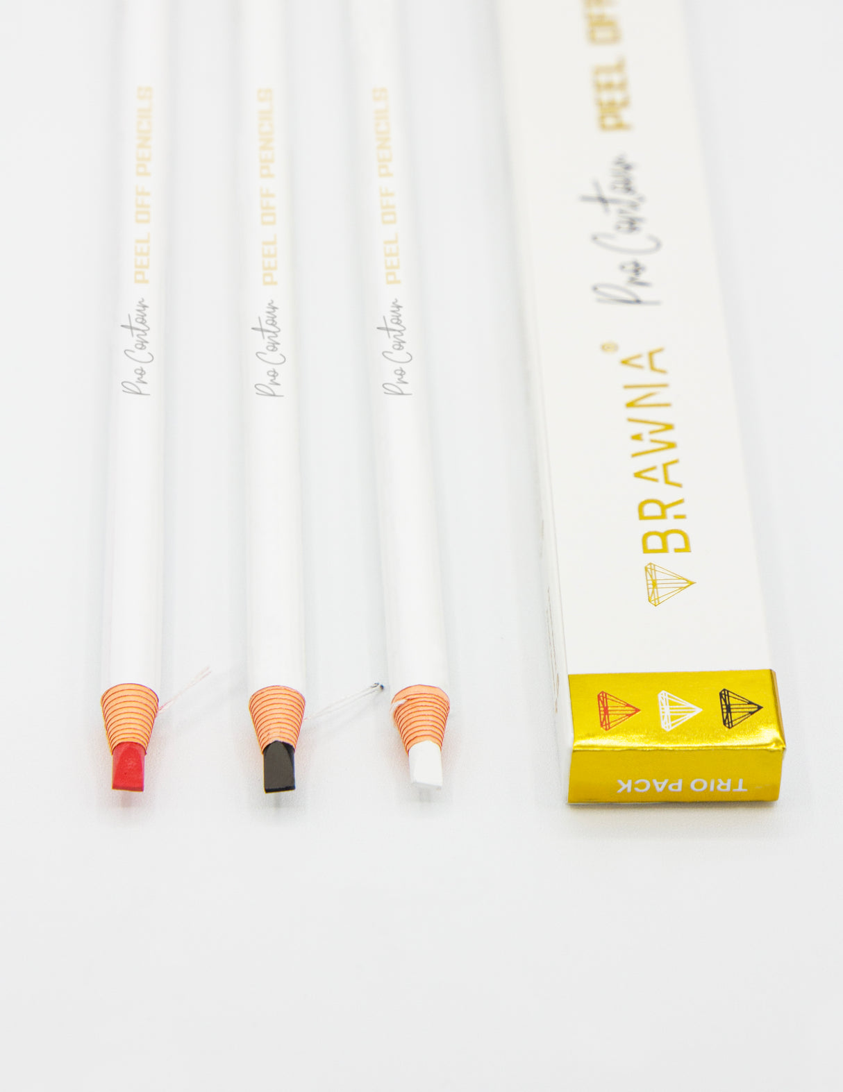 Brawna_pro_ contour_eyebrow_mapping_ pencil_white_black_red 