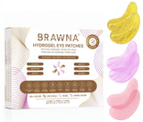 BRAWNA Under Eye Patches Gift Set – Hydrogel Eye Masks with Retinol, Hyaluronic Acid, Collagen & Caffeine – For Puffy Eyes, Dark Circles, Fine Lines & Wrinkles – 6 Pairs