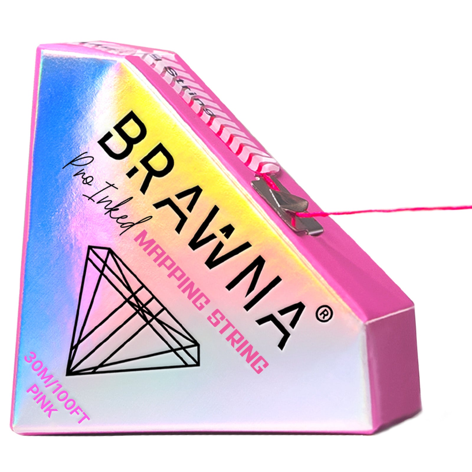 Measurestring Pink Brawna - Pink Mapping String for Brows and Lips Measuring – Brawna Beauty