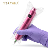 BRAWNA Sealable PMU Machine Pen Covers 220PCS – Disposable Sleeves for PMU, Tattoo & Derma Pen Devices – Hygienic Covers for Microneedling, Microblading & PMU Machines – Clear 65x200MM (2.5"x8.6")