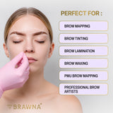 eyebrow mapping string white