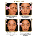 eyebrow preinked yellow mapping string