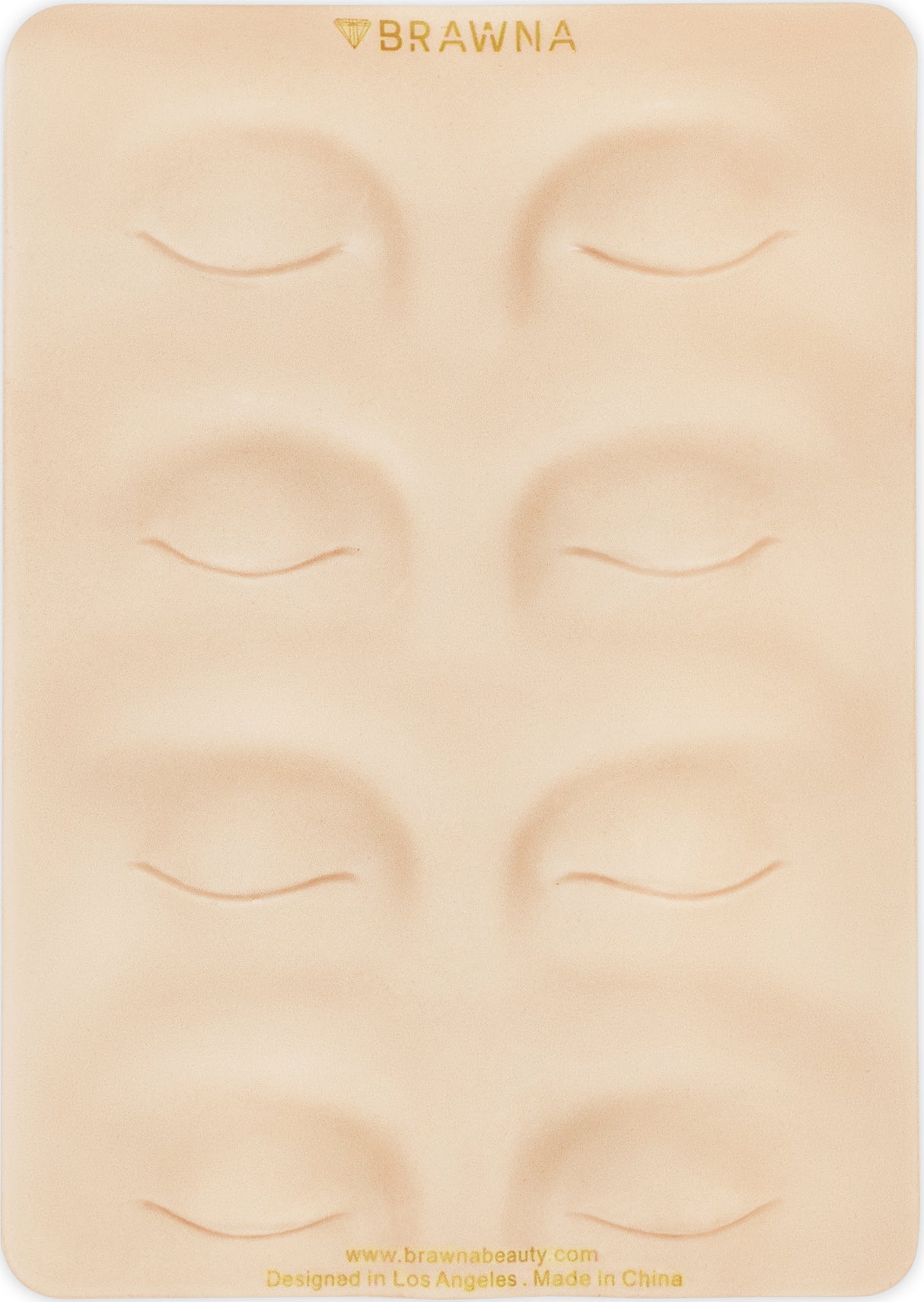 BRAWNA 3D Eyebrow PMU Practice Skin - Eyeliner Practice Skin - 4 Different Shapes - PMU Supplies