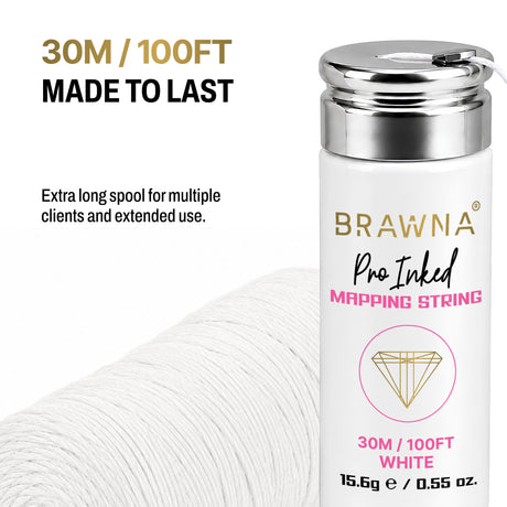 white Brawna Pro Inked Mapping String 