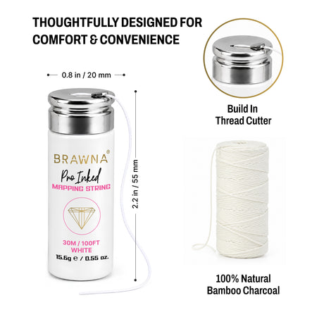 Brawna Pro Inked Mapping String White