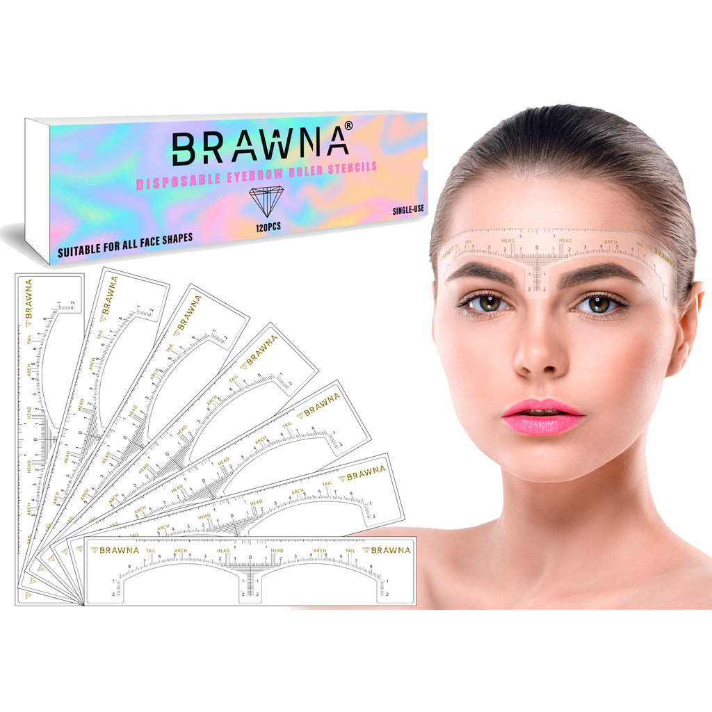 brawna eyebrow ruler sticker 120 pack