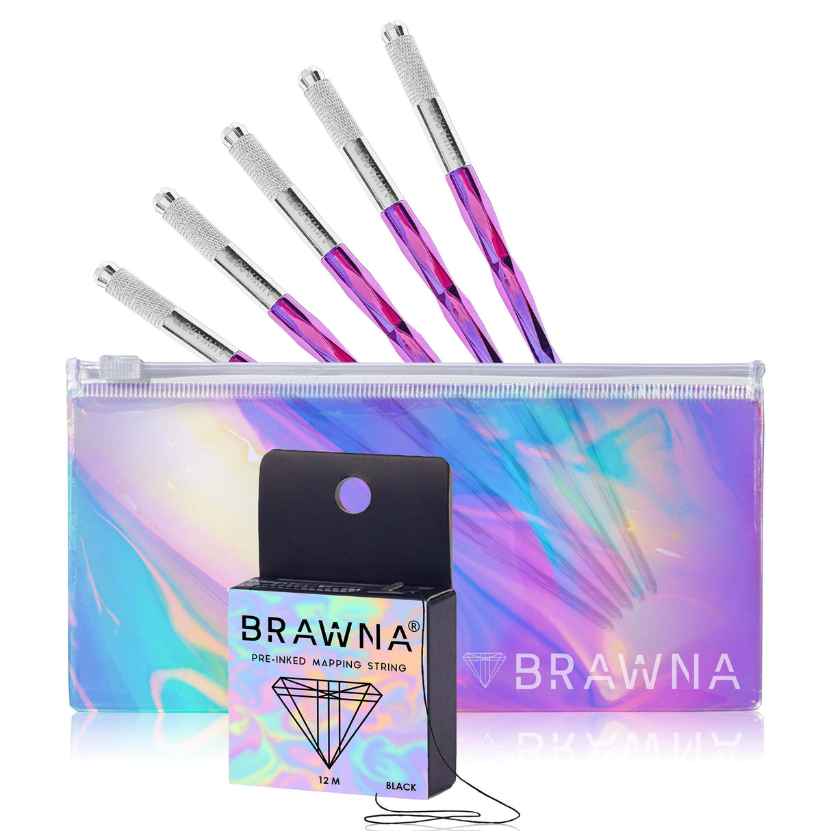 Brawna - 5 Disposable Microblading Pen Handles - Eyebrow Micoblading Supplies Kit