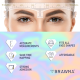 brow ruler sticker