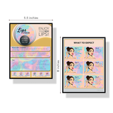 BRAWNA 50 Pack Lip Blush Aftercare Cards - Size 5.5x4.5 in