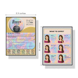 PMU Eyebrow Aftercare Instruction Cards, Microblading Supplies - Size 5.5x4.5 in
