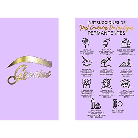 PMU Aftercare Instruction Cards - Size 3.5x2