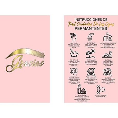 PMU Aftercare Instruction Cards - Size 3.5x2