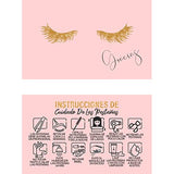 Lash Extension Aftercare Cards with Thank You Note - Size 3.5x2 in