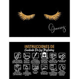 Lash Extension Aftercare Cards with Thank You Note - Size 3.5x2 in