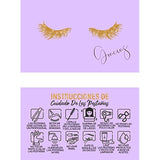 Lash Extension Aftercare Cards with Thank You Note - Size 3.5x2 in