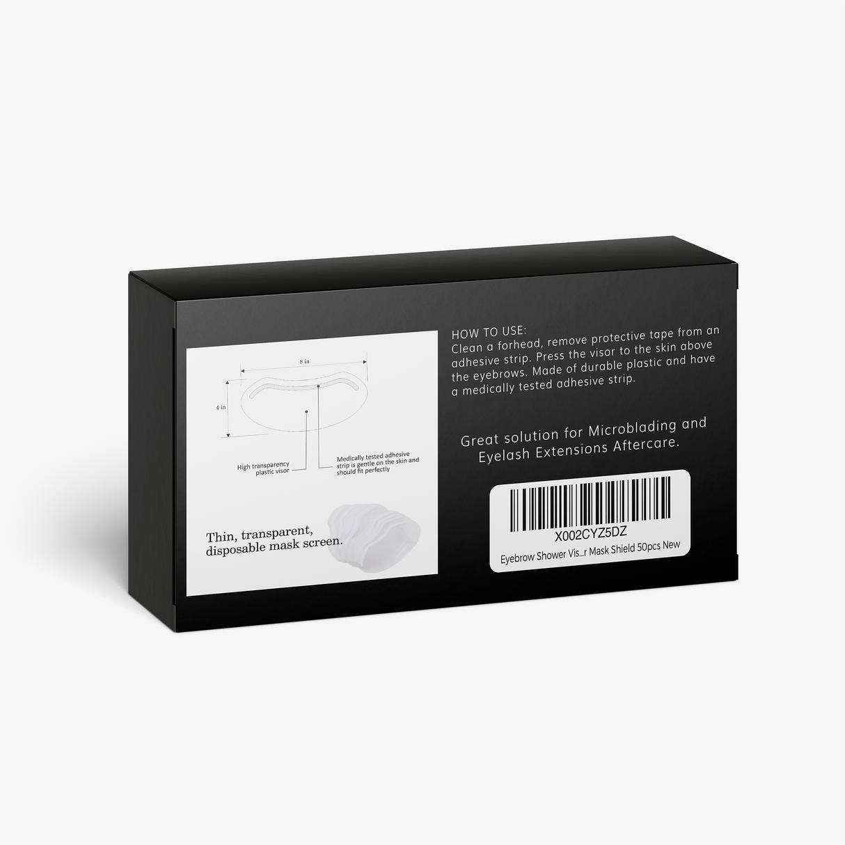 Brawna - Protective Shower Visors for Eyes & Brows