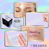 Plastic Wrap for Microblading , Eyebrow Lamination, Tint and Lash Lift - 2 Pack - 2600 Ft [ 800M Total ]