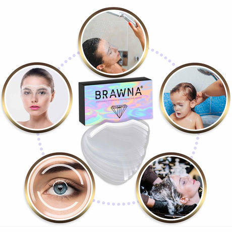 Brawna - Protective Shower Visors for Eyes & Brows