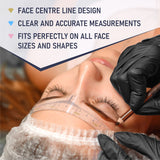 Brawna - Eyebrow Ruler Stickers- 60 pack