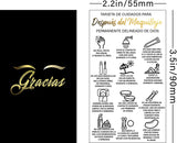 Brawna - PMU Eyeliner Aftercare Thank You Cards - English / Spanish