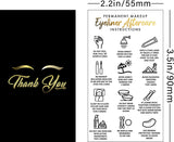 Brawna - PMU Eyeliner Aftercare Thank You Cards - English / Spanish