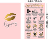 Lip Blush Aftercare Thank You Cards - Pink - 50 or 100 packs