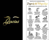 Brawna - PMU Eyeliner Aftercare Thank You Cards - English / Spanish