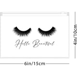 Brawna - 60 Pcs Small Lash Aftercare Bags "Hello Beautiful" - Size 4x6 in