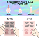 Brawna - 6 Pcs Inkless Double Sided Microblading Practice Skin