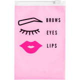 Brawna - 70 Pcs Pink Eyebrow Microblading Aftercare Bags - Size 4x6 in